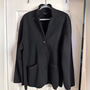 J. Crew Sweater Blazer - Size 2X, Black